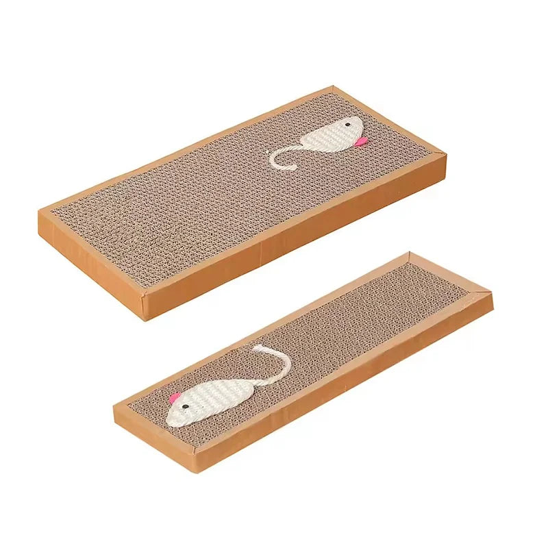 Durable Cardboard Cat Scratcher Pad: Furniture Protector & Grinding Claw Toy Mat