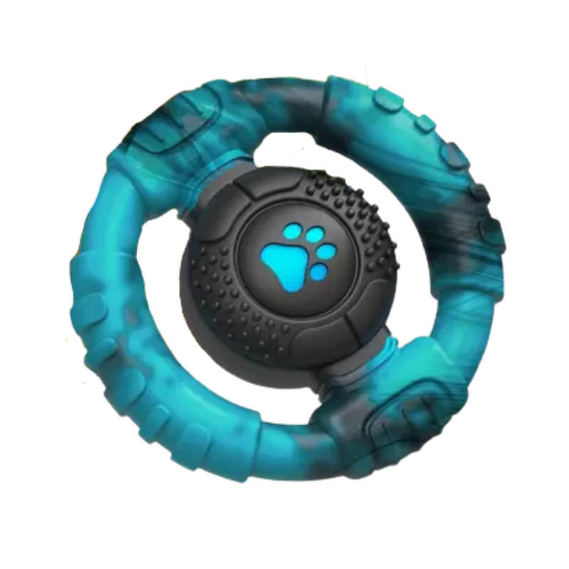 Nylon Steering Wheel Dog Chew: Durable Dental Toy for Aggressive Chewers
